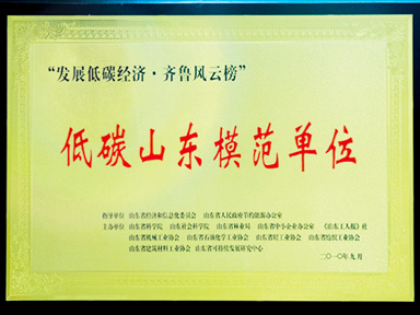低碳山東模范單位